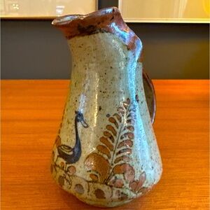 Handmade Bird  Creamer Pitcher  Mexico Folk Art Vintage